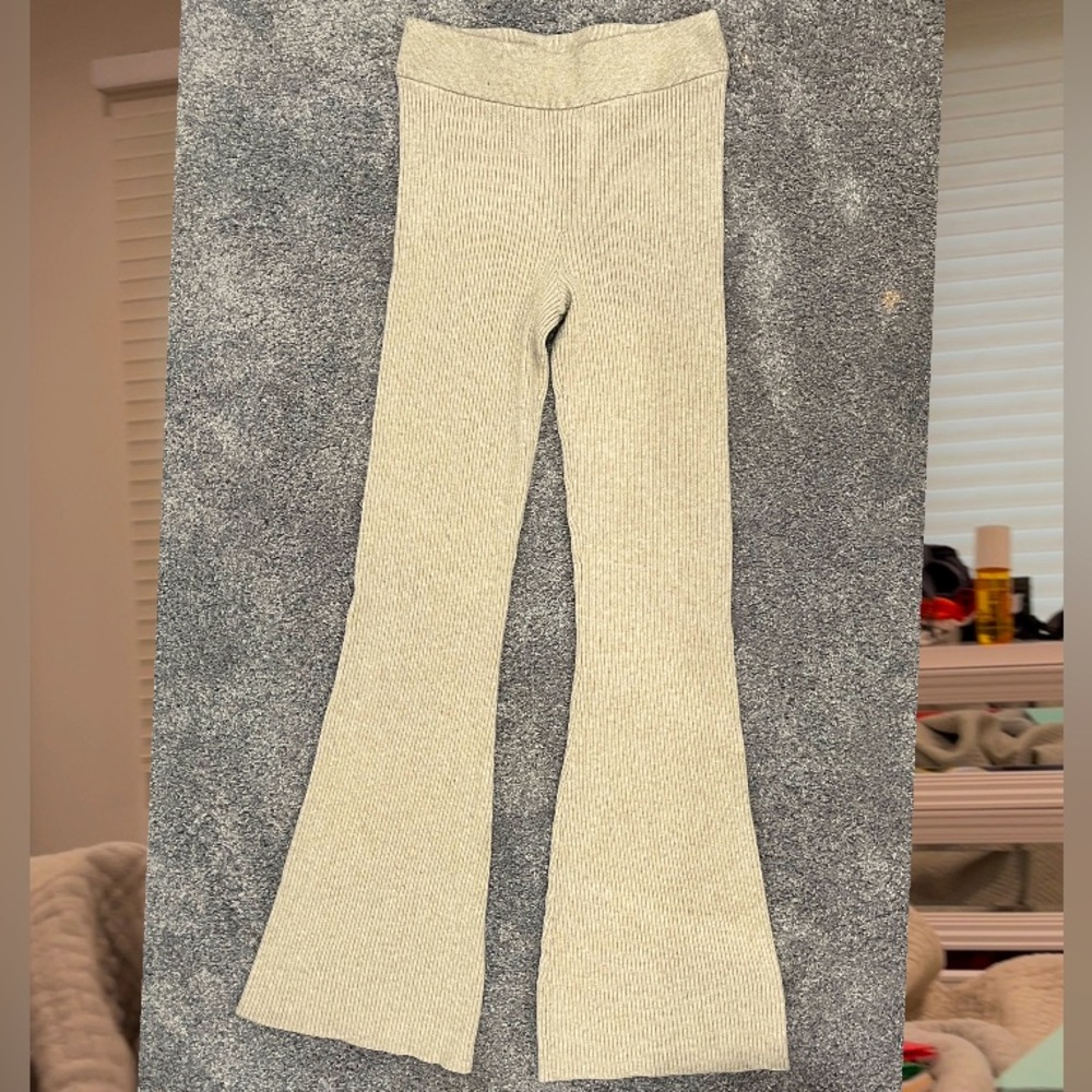 Garage tan flare pants
